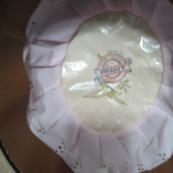 VINTAGE ARREGUI INDUSTRIA PERUANA BEIGE WOMEN\'S HAT WITH EMBROIDERED TRIM 54/3 main image 8